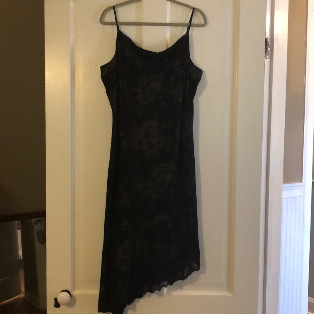 Asymmetrical little black dress